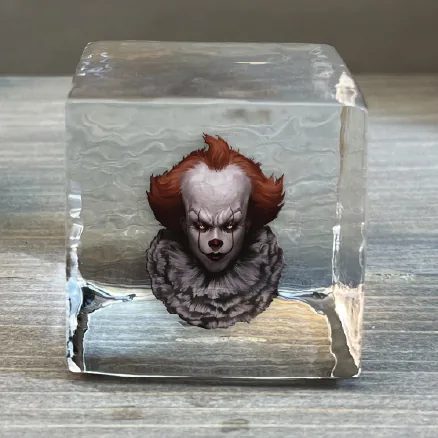 Creepy Clown Logo Cube