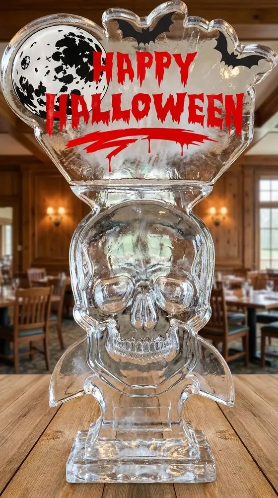 Happy Halloween Skull Double Luge